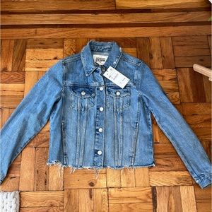 Zara light wash denim jean Jacket